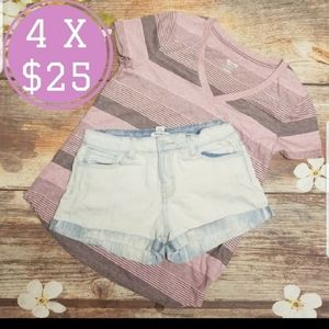 Forever 21 light wash denim short